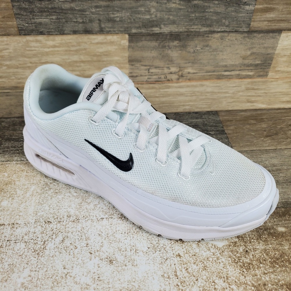 Nike Air Max Bia Womens Shoes Sz 9 White Mesh Comfort Lace Up Round Toe Sneakers